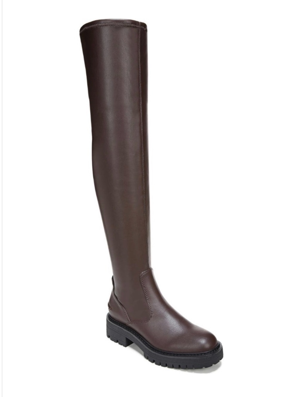 Sarto by Franco Sarto Fera Over The Knee Boot Brown Vegan Leather NWT Wide Calf